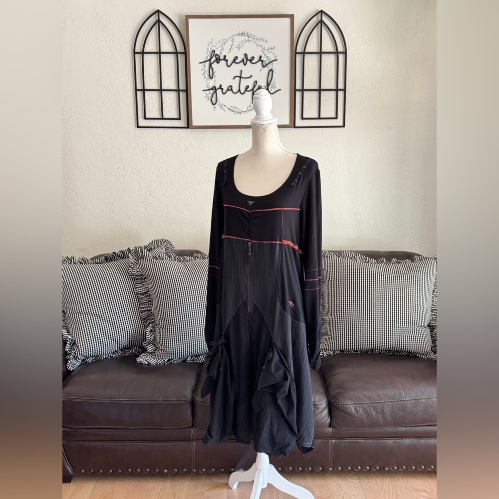 Rare LA MODE EST A VOUS Lagenlook Dress Size EU 46 Retro IndieSleeze Vintage - Picture 13 of 14